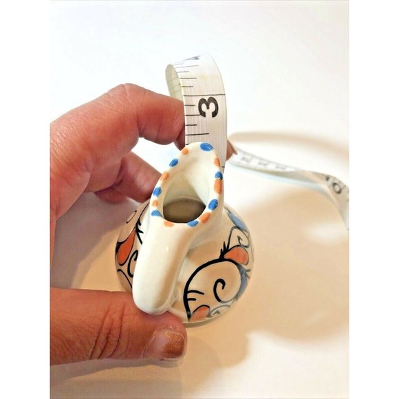 Vintage Glazed Pottery Vase of the Sarawak Tribe Malaysia 2.5" H - Picture 7 of 8